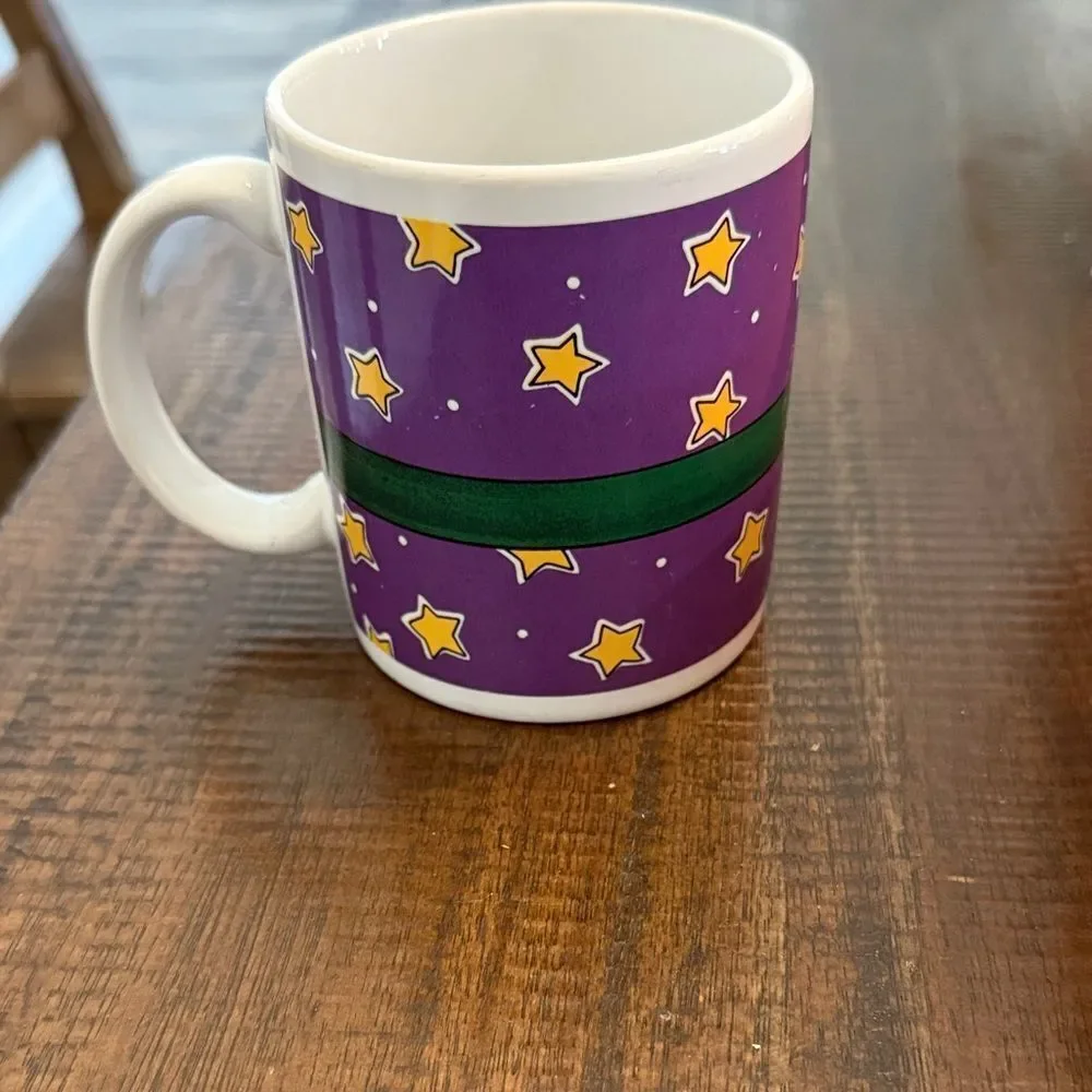 Toy Soldier Mug with Purple and Green Design